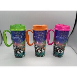2024 Disney World Refillable Resort Mug Mickey & Friends 4 Parks EUC